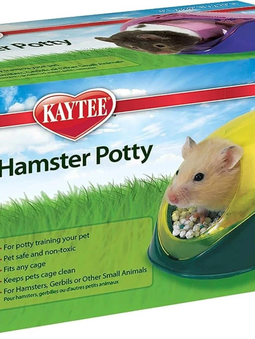 Kaytee Hamster Potty Assorted 6 Inches x 3.5 Inches x 2.75 Inches